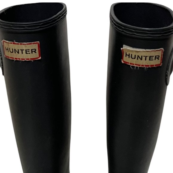 Hunter Boy and Girl Black Waterproof Boots - Picture 7 of 8